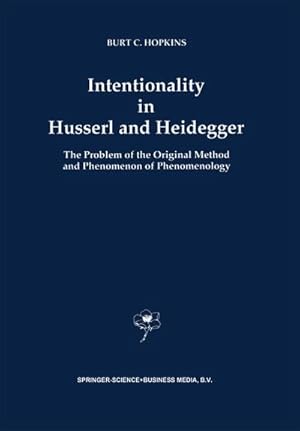 Seller image for Intentionality in Husserl and Heidegger for sale by BuchWeltWeit Ludwig Meier e.K.