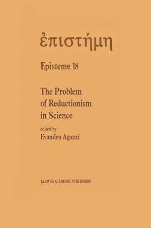 Imagen del vendedor de The Problem of Reductionism in Science a la venta por BuchWeltWeit Ludwig Meier e.K.