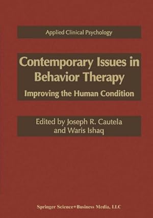 Seller image for Contemporary Issues in Behavior Therapy for sale by BuchWeltWeit Ludwig Meier e.K.
