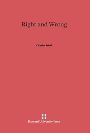 Immagine del venditore per Right and Wrong venduto da BuchWeltWeit Ludwig Meier e.K.