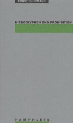 Bild des Verkufers fr Hieroglyphen und Prohibition : Die Geschichte des normalen Menschen. Hrsg. u. komment. v. Rembert Baumann zum Verkauf von Smartbuy