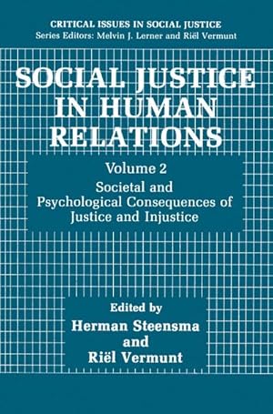 Imagen del vendedor de Social Justice in Human Relations Volume 2 a la venta por BuchWeltWeit Ludwig Meier e.K.