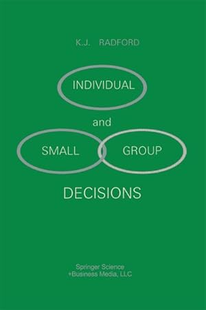 Seller image for Individual and Small Group Decisions for sale by BuchWeltWeit Ludwig Meier e.K.