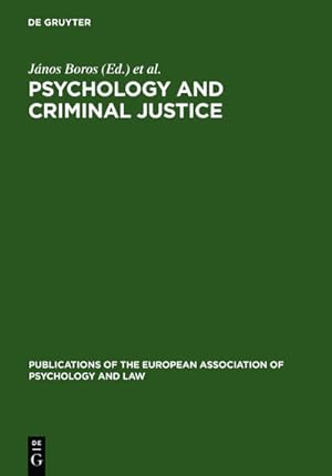 Seller image for Psychology and Criminal Justice for sale by BuchWeltWeit Ludwig Meier e.K.