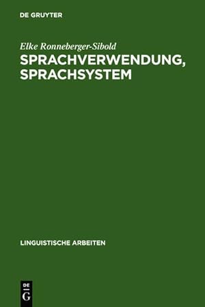 Bild des Verkufers fr Sprachverwendung, Sprachsystem zum Verkauf von BuchWeltWeit Ludwig Meier e.K.
