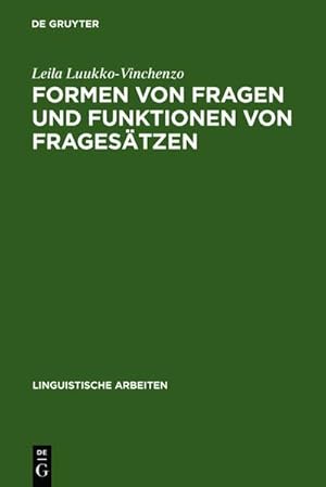 Seller image for Formen von Fragen und Funktionen von Fragestzen for sale by BuchWeltWeit Ludwig Meier e.K.