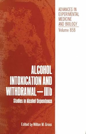 Seller image for Alcohol Intoxication and Withdrawal - IIIb for sale by BuchWeltWeit Ludwig Meier e.K.