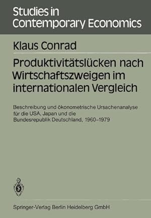 Image du vendeur pour Produktivittslcken nach Wirtschaftszweigen im internationalen Vergleich mis en vente par BuchWeltWeit Ludwig Meier e.K.