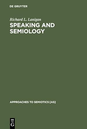 Immagine del venditore per Speaking and Semiology venduto da BuchWeltWeit Ludwig Meier e.K.