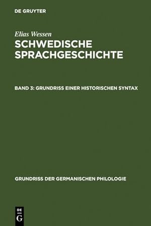 Seller image for Grundri einer historischen Syntax for sale by BuchWeltWeit Ludwig Meier e.K.