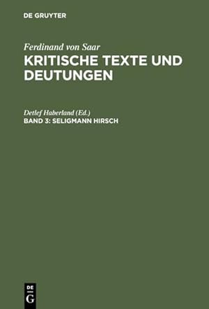 Seller image for Seligmann Hirsch for sale by BuchWeltWeit Ludwig Meier e.K.
