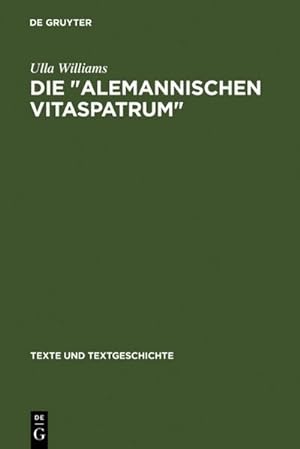 Seller image for Die " Alemannischen Vitaspatrum " for sale by BuchWeltWeit Ludwig Meier e.K.