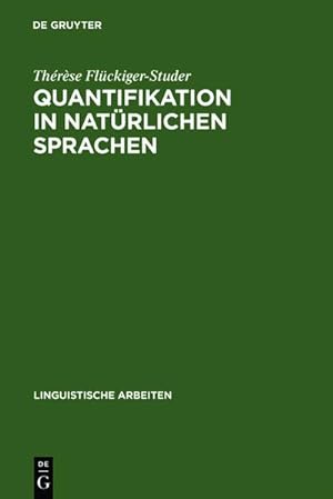 Image du vendeur pour Quantifikation in natrlichen Sprachen mis en vente par BuchWeltWeit Ludwig Meier e.K.