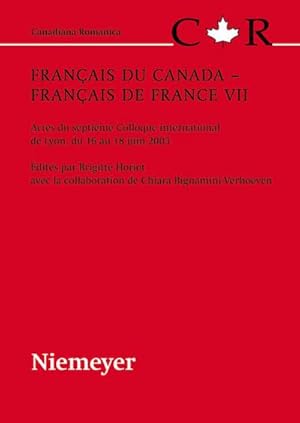 Seller image for Franais du Canada  Franais de France VII for sale by BuchWeltWeit Ludwig Meier e.K.