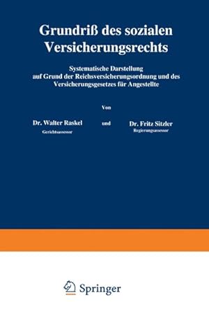 Seller image for Grundri des sozialen Versicherungsrechts for sale by BuchWeltWeit Ludwig Meier e.K.