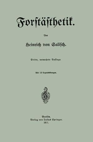Image du vendeur pour Forststhetik mis en vente par BuchWeltWeit Ludwig Meier e.K.