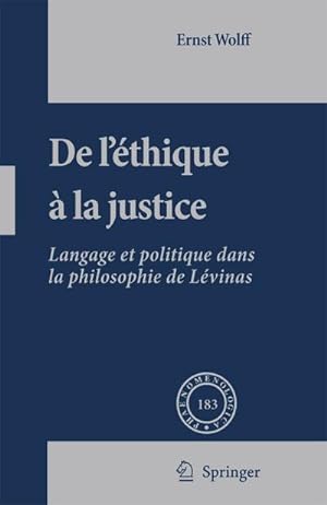 Seller image for De L'thique  la Justice for sale by BuchWeltWeit Ludwig Meier e.K.