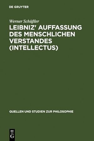 Immagine del venditore per Leibniz' Auffassung des menschlichen Verstandes (intellectus) venduto da BuchWeltWeit Ludwig Meier e.K.