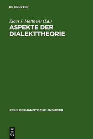 Image du vendeur pour Aspekte der Dialekttheorie mis en vente par BuchWeltWeit Ludwig Meier e.K.