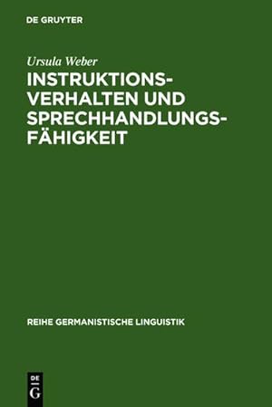 Seller image for Instruktionsverhalten und Sprechhandlungsfhigkeit for sale by BuchWeltWeit Ludwig Meier e.K.