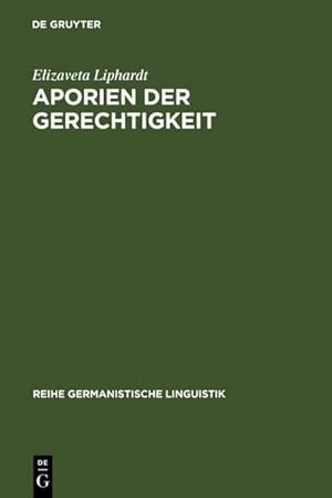 Imagen del vendedor de Aporien der Gerechtigkeit a la venta por BuchWeltWeit Ludwig Meier e.K.