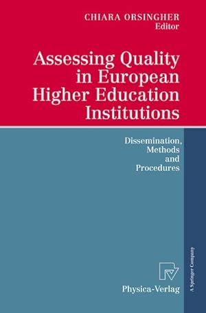 Bild des Verkufers fr Assessing Quality in European Higher Education Institutions zum Verkauf von BuchWeltWeit Ludwig Meier e.K.