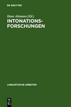 Seller image for Intonationsforschungen for sale by BuchWeltWeit Ludwig Meier e.K.