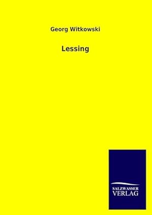 Seller image for Lessing for sale by BuchWeltWeit Ludwig Meier e.K.