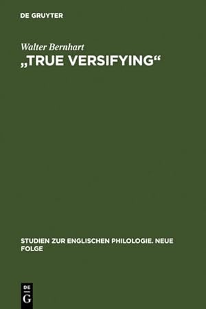 Seller image for True Versifying for sale by BuchWeltWeit Ludwig Meier e.K.