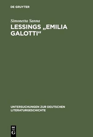 Seller image for Lessings "Emilia Galotti" for sale by BuchWeltWeit Ludwig Meier e.K.