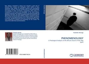 Imagen del vendedor de PHENOMENOLOGY a la venta por BuchWeltWeit Ludwig Meier e.K.