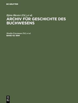 Image du vendeur pour 1994 mis en vente par BuchWeltWeit Ludwig Meier e.K.