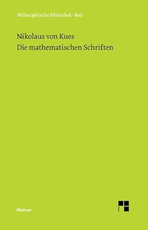 Imagen del vendedor de Schriften in deutscher bersetzung / Die mathematischen Schriften a la venta por BuchWeltWeit Ludwig Meier e.K.