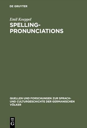 Imagen del vendedor de Spelling-pronunciations a la venta por BuchWeltWeit Ludwig Meier e.K.