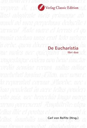 Seller image for De Eucharistia for sale by BuchWeltWeit Ludwig Meier e.K.