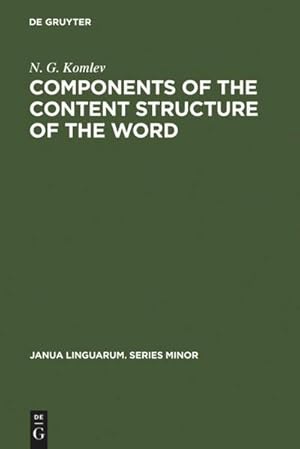 Seller image for Components of the Content Structure of the Word for sale by BuchWeltWeit Ludwig Meier e.K.