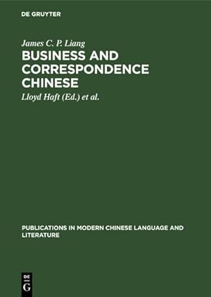 Bild des Verkufers fr Business and correspondence Chinese zum Verkauf von BuchWeltWeit Ludwig Meier e.K.