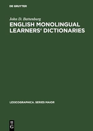 Image du vendeur pour English monolingual learners' dictionaries mis en vente par BuchWeltWeit Ludwig Meier e.K.