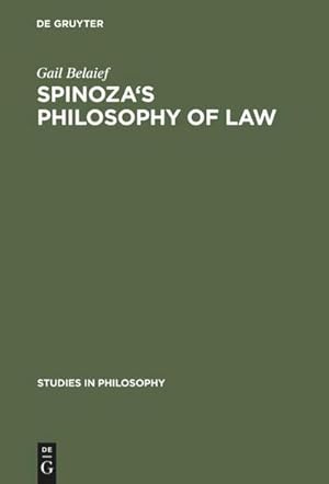 Seller image for Spinoza's Philosophy of Law for sale by BuchWeltWeit Ludwig Meier e.K.
