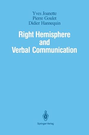 Seller image for Right Hemisphere and Verbal Communication for sale by BuchWeltWeit Ludwig Meier e.K.