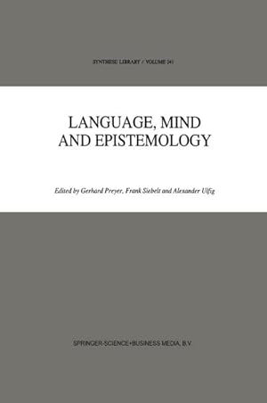 Seller image for Language, Mind and Epistemology for sale by BuchWeltWeit Ludwig Meier e.K.