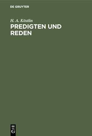 Imagen del vendedor de Predigten und Reden a la venta por BuchWeltWeit Ludwig Meier e.K.