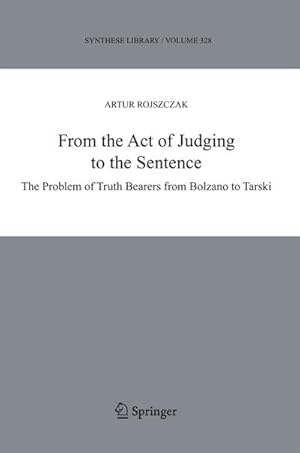 Seller image for From the Act of Judging to the Sentence for sale by BuchWeltWeit Ludwig Meier e.K.