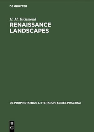 Seller image for Renaissance landscapes for sale by BuchWeltWeit Ludwig Meier e.K.