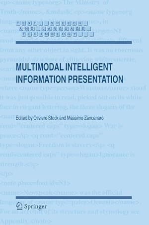 Seller image for Multimodal Intelligent Information Presentation for sale by BuchWeltWeit Ludwig Meier e.K.