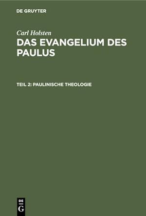 Imagen del vendedor de Paulinische Theologie a la venta por BuchWeltWeit Ludwig Meier e.K.