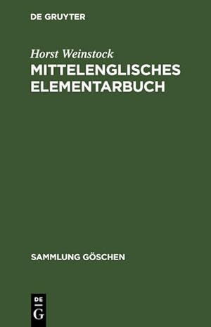 Image du vendeur pour Mittelenglisches Elementarbuch mis en vente par BuchWeltWeit Ludwig Meier e.K.