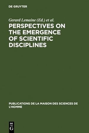 Seller image for Perspectives on the Emergence of Scientific Disciplines for sale by BuchWeltWeit Ludwig Meier e.K.