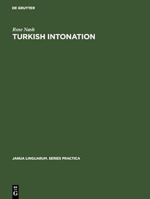 Seller image for Turkish Intonation for sale by BuchWeltWeit Ludwig Meier e.K.