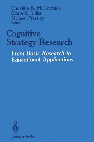 Seller image for Cognitive Strategy Research for sale by BuchWeltWeit Ludwig Meier e.K.